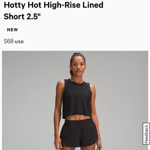 Lululemon Hotty Hot short